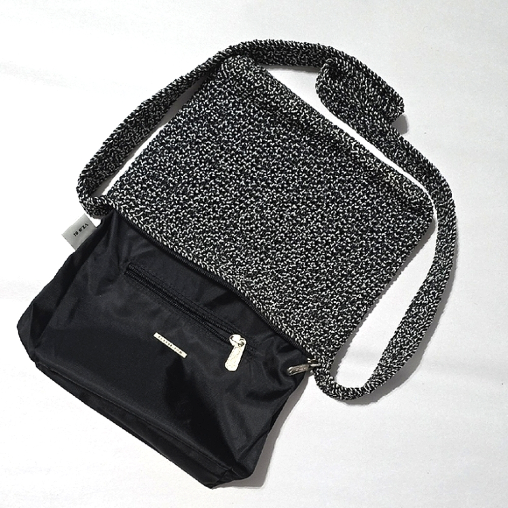 The Sak Black and White Crossbody Bag with Textured Finish - Picture 5 of 13